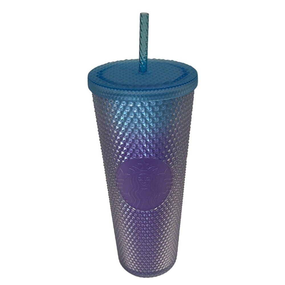 Starbucks‎ Purple Blue Studded Gradient Cold Cup Tumbler  Venti 24oz